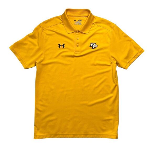 Under Armour Polo Men's Medium Yellow Nashville Predators Ice Hockey Embroidered - Picture 1 of 10